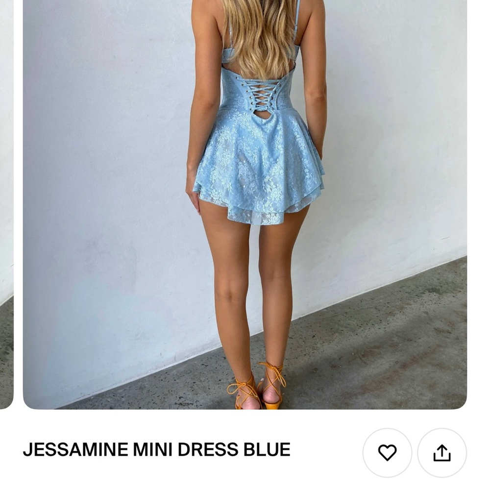 Blue Mini Dress - Picture 3 of 7